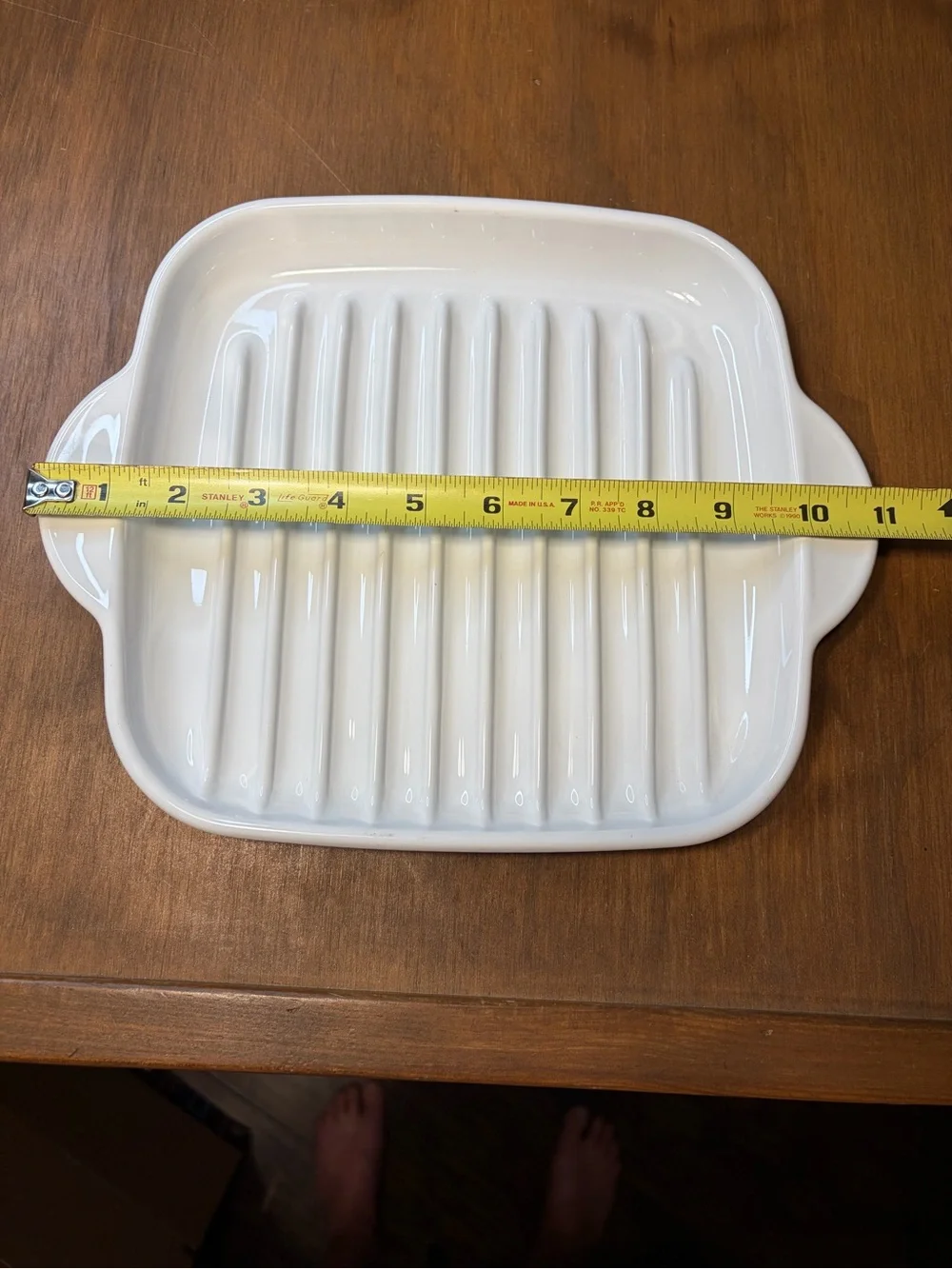Vintage Corning Ware MR-3 Rack Microwave Bacon Browning Dish 23x23cm 9